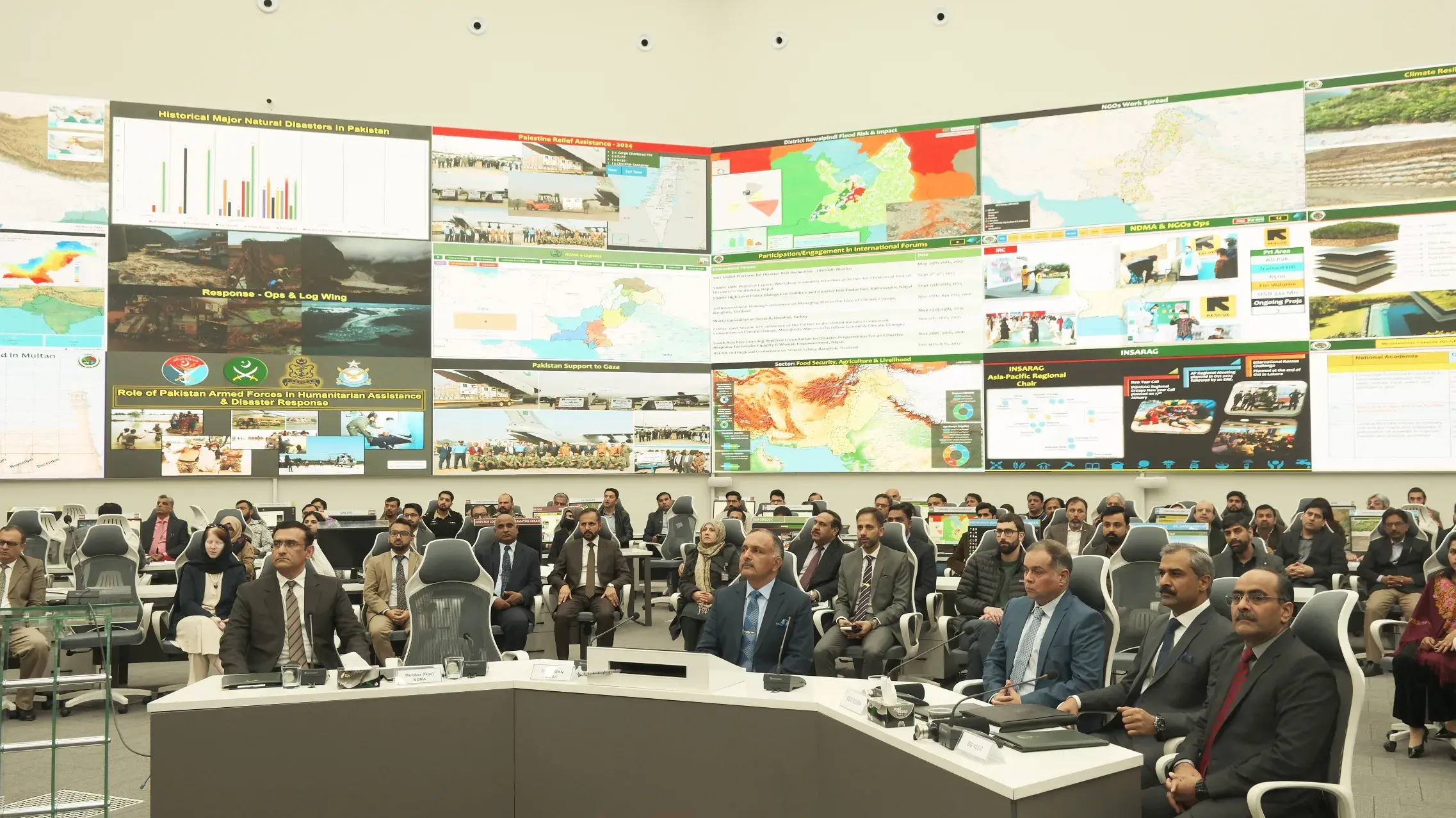 04-03-2024, Islamabad: Chairman NDMA Lt Gen Inam Haider Malik inaugurated National level “Spring-Thaw 2024” Simulation Exercises at NDMA HQs.